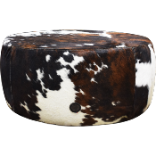 Grand Pouf en Peau de vache