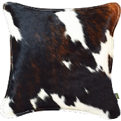 Coussin en Peau De Vache et Feutre de Laine - Moyen Modle