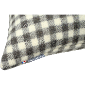 Coussin Laine Damier - Grand Modèle