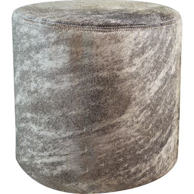 Pouf cylindrique Peau de vache